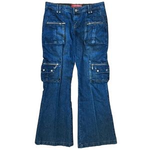Y2K Tall Cargo Flare Jeans